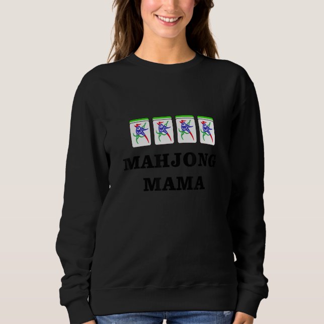 Sudadera Funny Mahjong Mama 1 (Anverso)