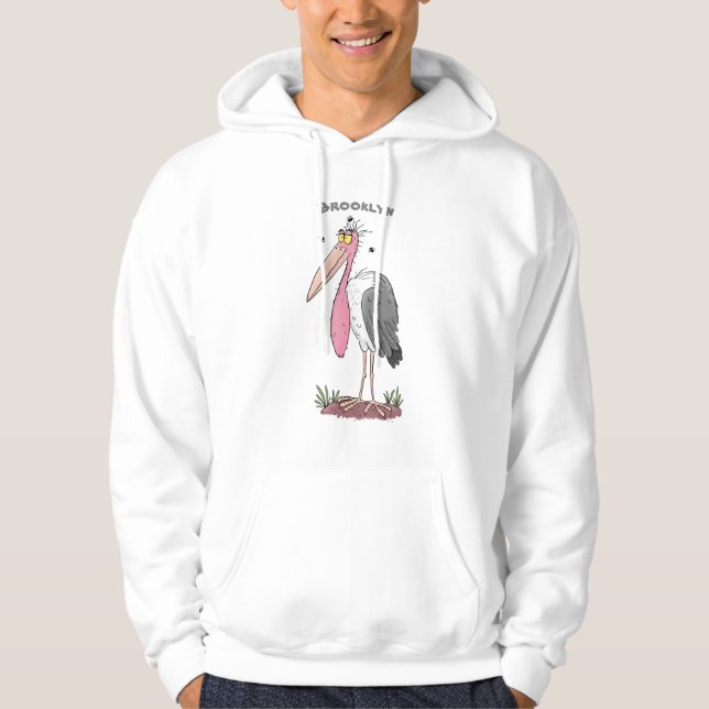Sudadera Funny marabou stork personalizado (Anverso)