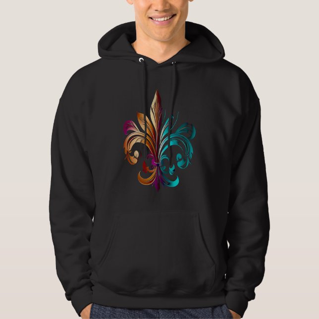 Sudadera Funny Mardi Gras Carnival parade with beads party  (Anverso)