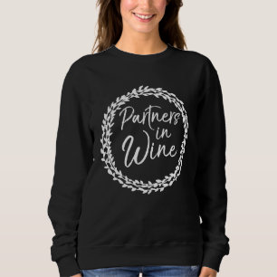 Sudadera Funny Mating Wine Club Cute Flower Partners en W