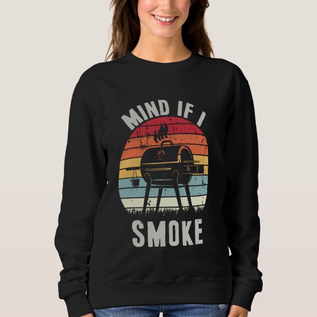 Sudadera Funny Meat Smoker Grill Masters Mind Si Fumo BB (Anverso)