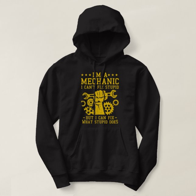 Sudadera Funny Mecánica de Automóviles Hombres Mujeres Niño (Diseño del anverso)