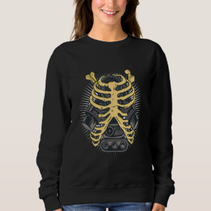 Sudadera Funny Mechanic Car Engineer Skeleton Mechanics Fat