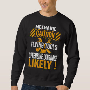 Sudadera Funny Mechanic Mantenimiento Hombre Coches Garage