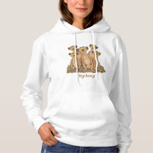 Sudadera Funny meerkat ilustracion personalizado familiar
