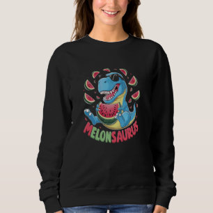 Sudadera Funny Melonsaurus Dinosaur Watermelon Summer Vacat