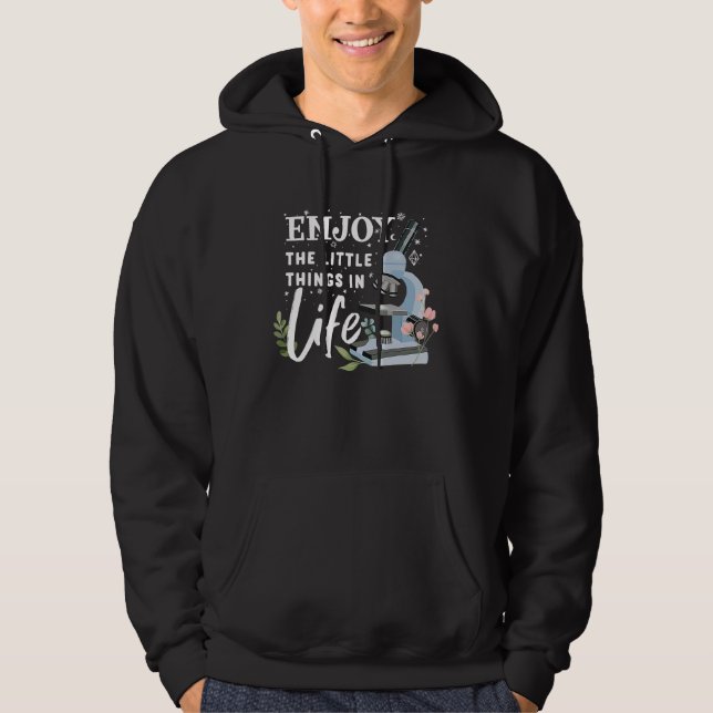 Sudadera funny microscope microbiologists biology nerd scie (Anverso)