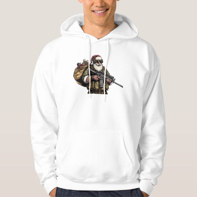 Sudadera Funny Military/Navidades Santa (Anverso)