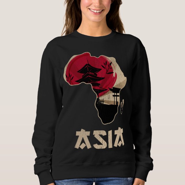 Sudadera Funny Mixed Up Africa Asia (Anverso)