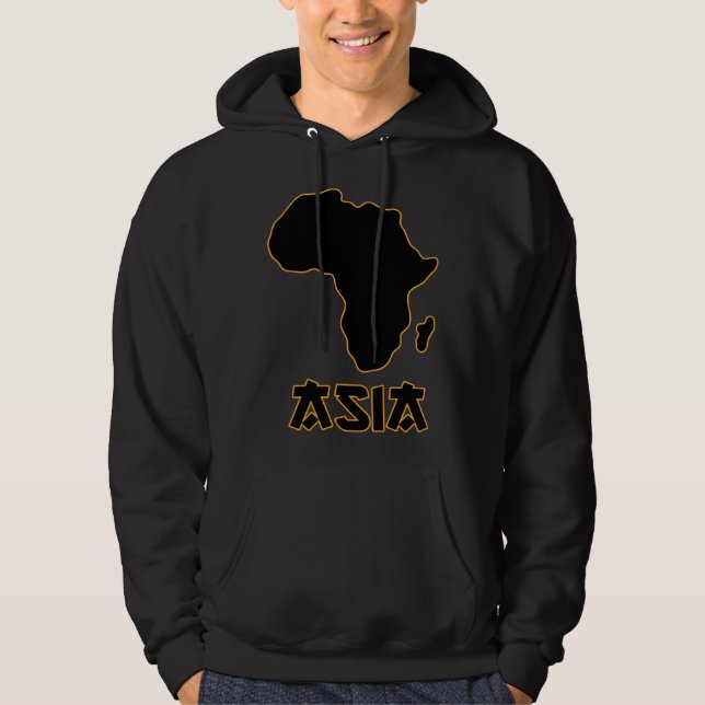Sudadera Funny Mixed Up Africa Asia 3 (Anverso)