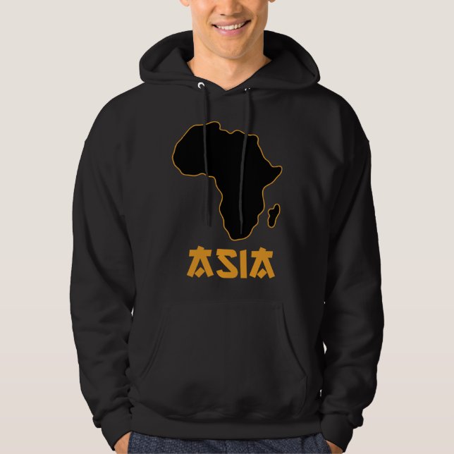 Sudadera Funny Mixed Up Africa Asia 4 (Anverso)