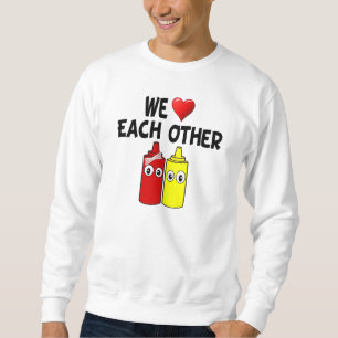Sudadera Funny Mustard Ketchup Pareja