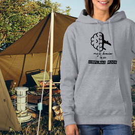 Sudadera Funny My Brain is on Airplane Mode Coworker Simple