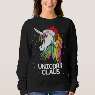 Sudadera Funny Navidades burdos Unicorn Claus Santa