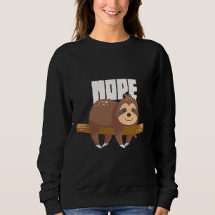 Sudadera Funny Nope Sloth Tri Blend