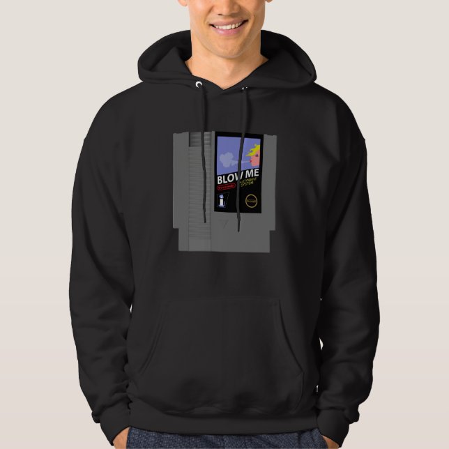 Sudadera Funny Old School 80s Retro 8-Bit Video Game Cartri (Anverso)