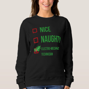 Sudadera Funny Pajama Christm, Técnico Mecánico Electro