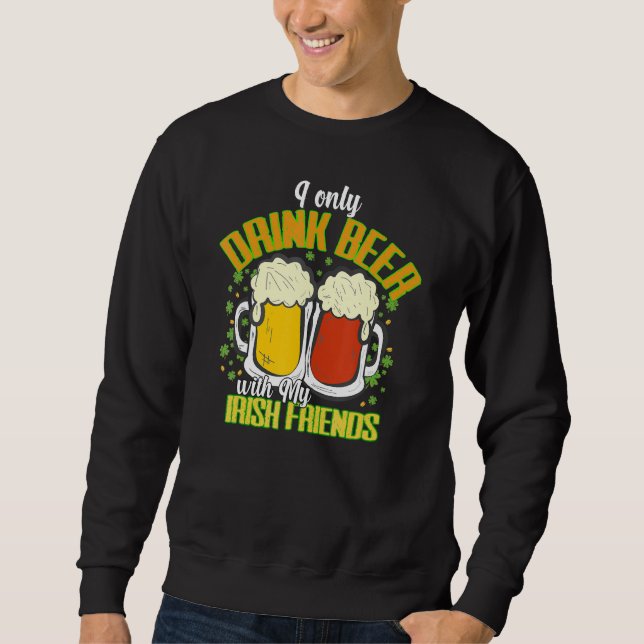 Sudadera Funny Patricks Bebe Cita St Paddys Drink Team (Anverso)