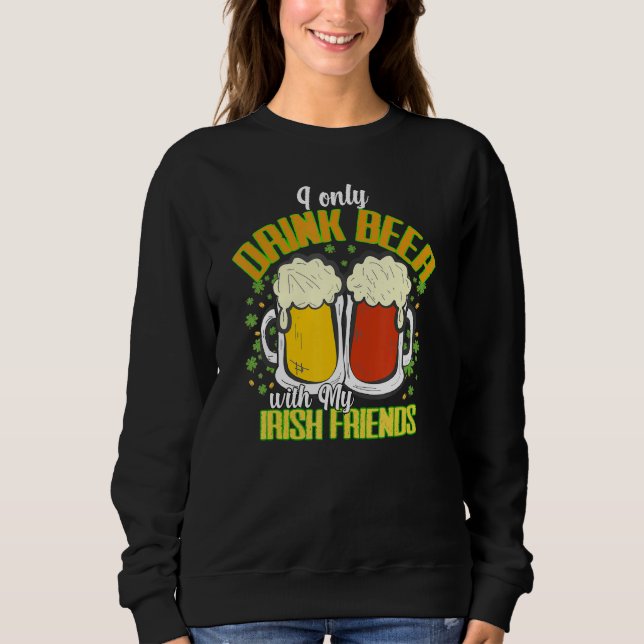 Sudadera Funny Patricks Bebe Cita St Paddys Drink Team (Anverso)