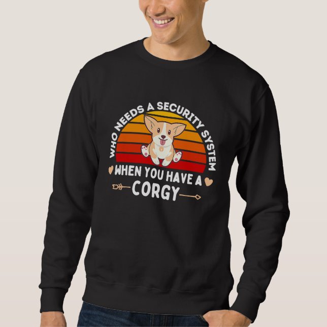 Sudadera Funny Pembroke Welsh Corgi Puppies Corgi Dad Corgi (Anverso)
