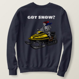 Sudadera Funny Personaliza a Snowmobile Skeleton Rider
