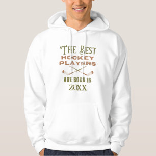 Sudadera Funny Personalizado Hockey Año de nacimiento Cumpl