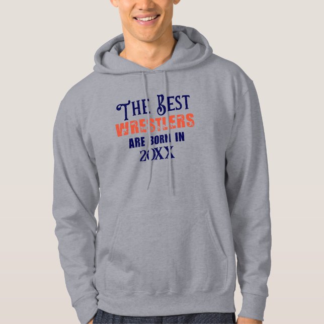 Sudadera Funny Personalizado Wrestler Birthday Aniversario (Anverso)