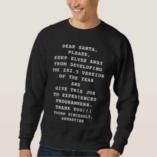 Sudadera Funny Personalized Navidades 2024 Programmer