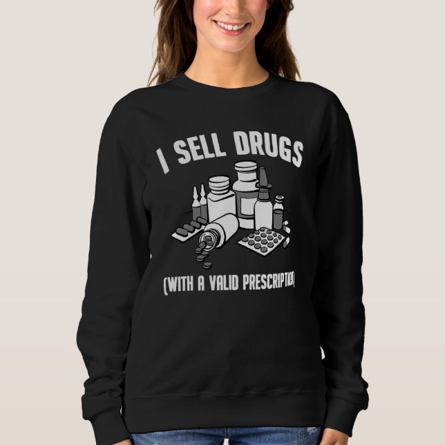 Sudadera Funny Pharmacist Para Hombres Mujeres Técnicas De  (Anverso)