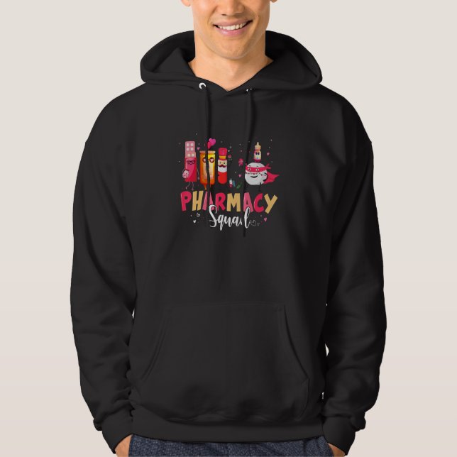 Sudadera Funny Pharmacy Squad Farmacéutico Valentine Mamáes (Anverso)