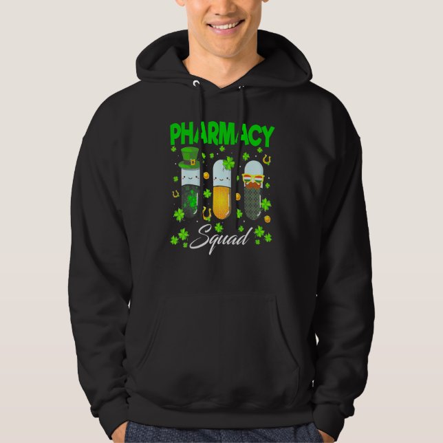 Sudadera Funny Pharmacy Squad Leprechaun Pharmacist St Patr (Anverso)