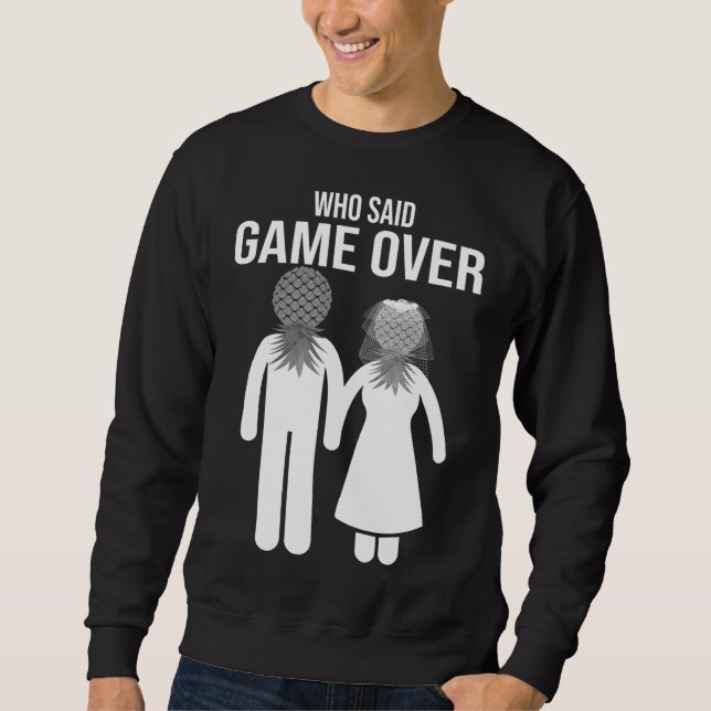 Sudadera Funny Pineapple Swinger Gift Boda Bride Groom M (Anverso)