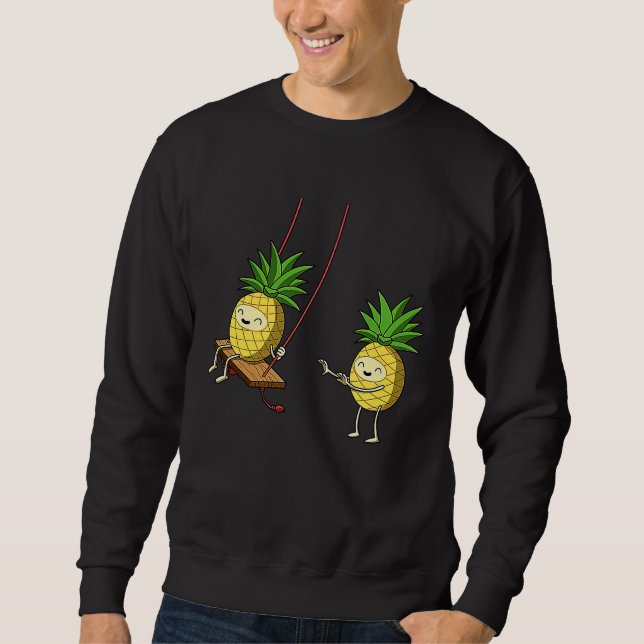 Sudadera Funny Pineapples Swinging Lover Cute Swinger Men W (Anverso)