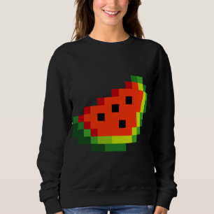 Sudadera Funny Pixel Watermelon - Retro 8 - juego de arcade