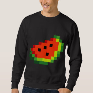 Sudadera Funny Pixel Watermelon - Retro 8 - juego de arcade