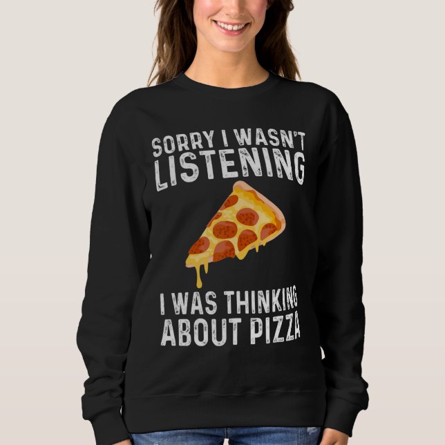 Sudadera Funny Pizza Designs For Men Women Food Pun Pie Foo (Anverso)