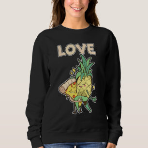Sudadera Funny Pizza Hawaii Pareja Pineapple Love