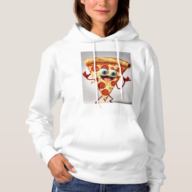 Sudadera Funny  Pizza Slice T-Shirt - Cute Anthropomorphic  (Anverso)