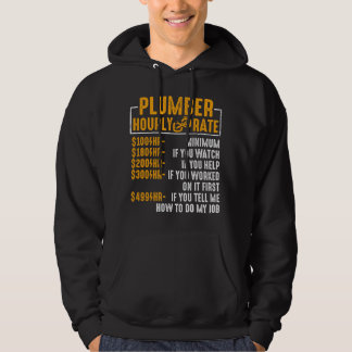 Sudadera Funny Plumber Men Plumber Hourly Rate Plumber