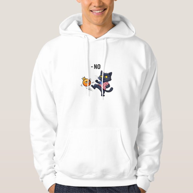 Sudadera Funny Political Meme No Cat Design (Anverso)