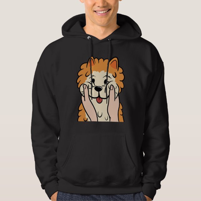 Sudadera Funny Pomeranian Chubby Cheeks (Anverso)