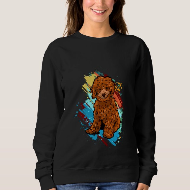 Sudadera Funny Poodle Puppies Pullover (Anverso)