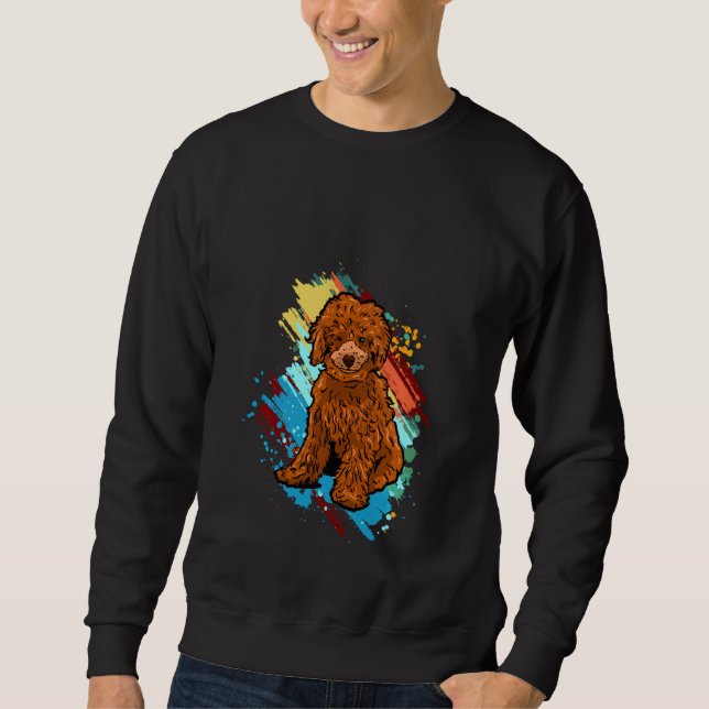 Sudadera Funny Poodle Puppies Pullover (Anverso)