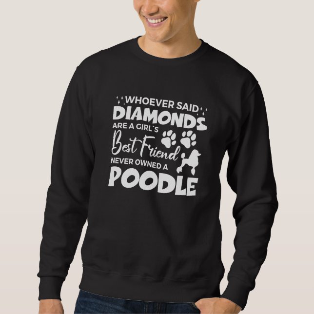 Sudadera Funny Poodle Set Para Chicas (Anverso)