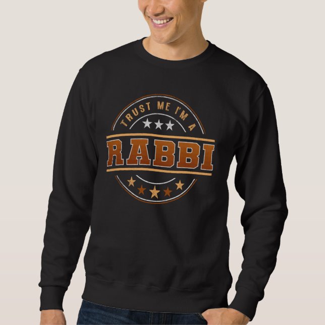 Sudadera Funny Profesión Cita Que Soy Rabino (Anverso)