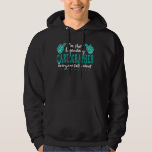 Sudadera Funny Profesora Cita a legendario cartógrafo