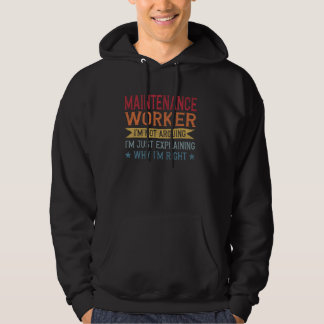 Sudadera Funny Profession Quote Maintenance Worker