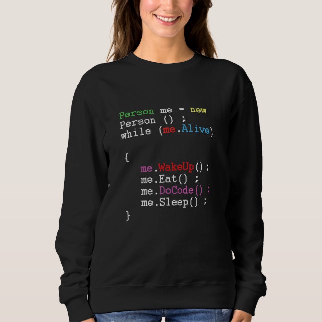 Sudadera Funny Programmer Coder Developer Software Geek Ner (Anverso)