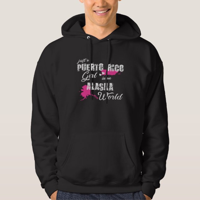 Sudadera Funny Puerto Rico Shirt Just a Puerto Rico girl in (Anverso)