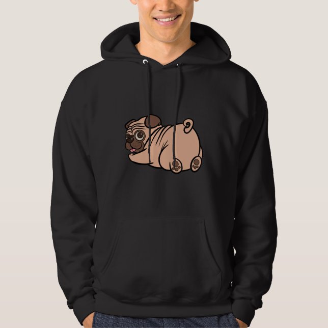 Sudadera Funny Pug Butt Dog Ilustracion Classic T-Shirt 74 (Anverso)